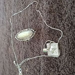 Necklace and ring pair
